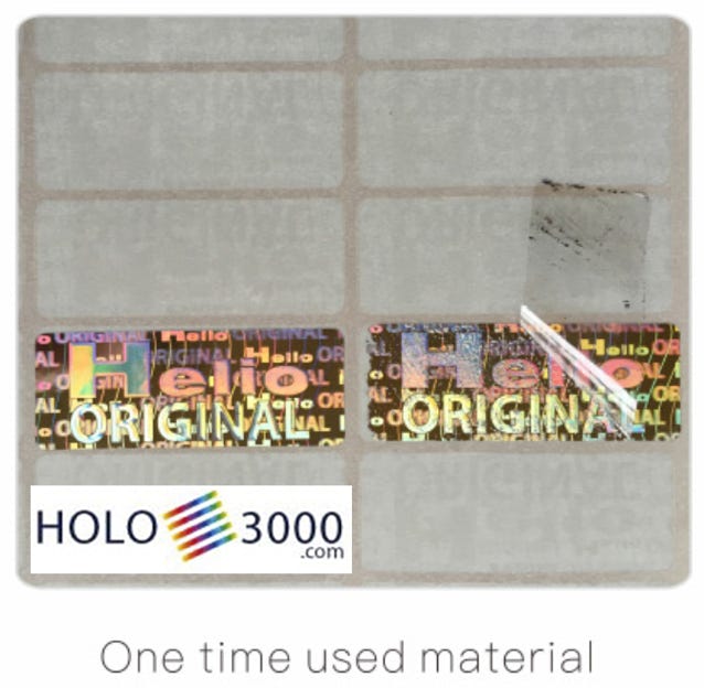 ologramma adesivo hologram sticker